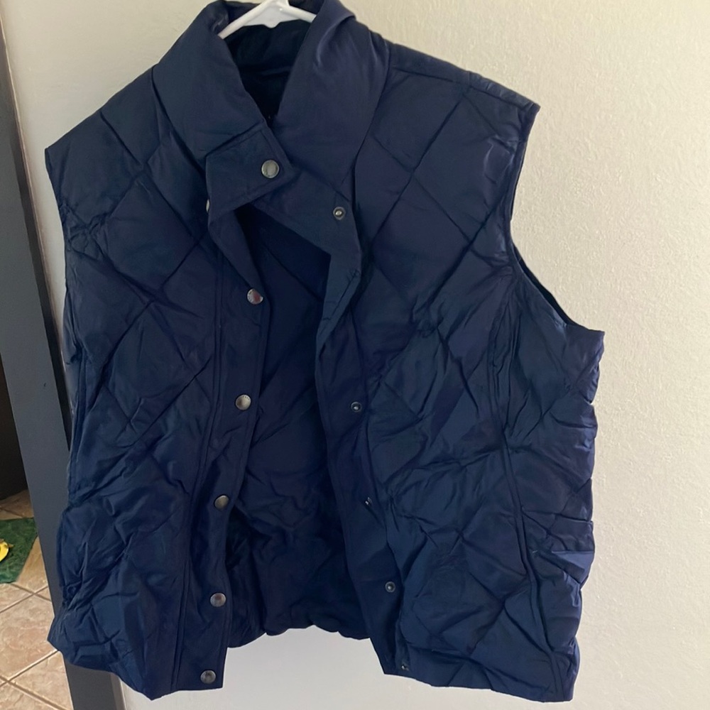 FINAL MARKDOWN Lands end quilted vest petite large